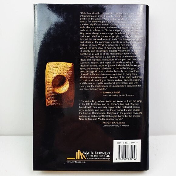 Piety and Politics Dynamics Royal Authority Homeric Greece Israel Book Unread - Picture 3 of 9